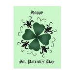 Fancy victorian shamrock St Patricks Day Post Card