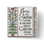 Fancy Vines and Fruit Vintage Christmas buttons