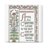 Fancy Vines and Fruit Vintage Christmas magnets