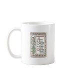 Fancy Vines and Fruit Vintage Christmas mugs