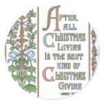Fancy Vines and Fruit Vintage Christmas stickers