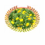Fancy Yellow Mums photo sculptures