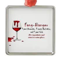 fang-banger drink recipe ornament