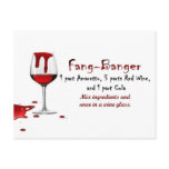Fang-Banger Drink Recipe postcards