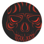 Fanged Skull Stickers