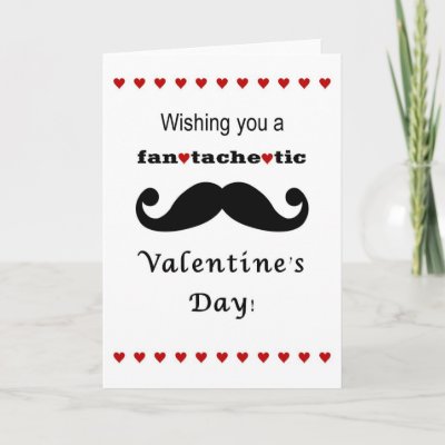 mustache valentine cards