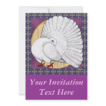 Fantail:  White With Background invitations