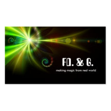 fantastic abstraction business card design
