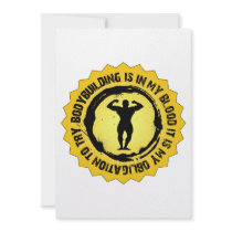 Fantastic Bodybuilding Seal Custom Invitation