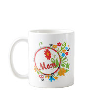 Fantastic Mum Floral Coffee Mugs