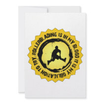 Fantastic Rollerblading Seal Personalized Announcements