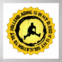 Fantastic Rollerblading Seal Posters