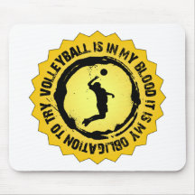 Fantastic Volleyball Seal (Male) Mouse Pad