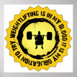 Fantastic Weightlifting Seal posters