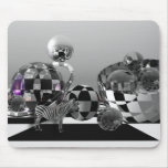 Fantasy 3-d mousepad Zebra in Sci-fi world