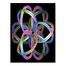 Fantasy 3D Gyroscope Postcard