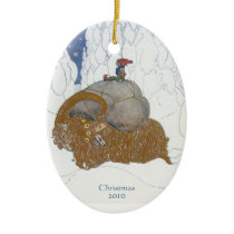 Fantasy Art Swedish Yule Goat Dated Personalised