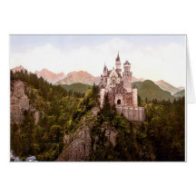 fantasy-art-wallpaper-34, Neuschwanstein Castle Greeting Cards