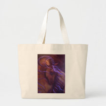 Fantasy Buckskin Horse in Purple by Leni Tarleton Canvas Bags