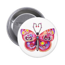 Fantasy Butterfly Button