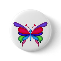 Fantasy Butterfly with Heart Antennae