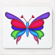 Fantasy Butterfly with Heart Antennae