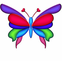 Fantasy Butterfly with Heart Antennae
