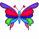 Fantasy Butterfly with Heart Antennae photo sculptures