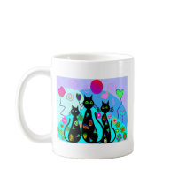 "Fantasy Cats of Summer" Mugs