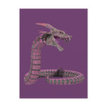 Fantasy Creature Pink Purple Postcard