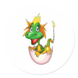 Fantasy Cute Baby Dragon stickers