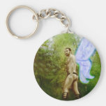 Fantasy Fairy in the Woods 1 High-Key Key Chain