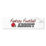 Fantasy Football Addict bumper stickers
