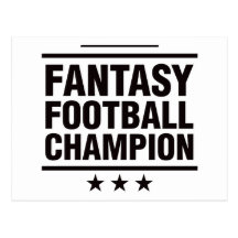 Fantasy Football Champion! Postcard