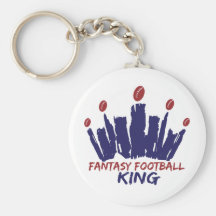 Fantasy Football King Key Chain