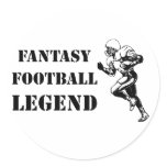 Fantasy Football Legend 2 Round Sticker