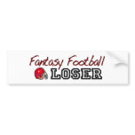 Fantasy Football Loser bumper stickers