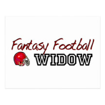 Fantasy Football Widow Postcards