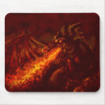 Fantasy Great Red Dragon Breathing Fire