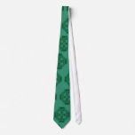 Fantasy Green Celtic Cross Knotwork Irish Tie