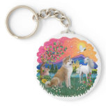 Fantasy Land (ff) - Akita Inu Key Chain