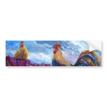 Fantasy Make Believe Chickens and Candy Corn bumper stickers