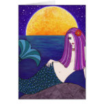 Fantasy Midnight Mermaid Card