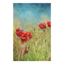 Fantasy poppies papelería