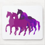 Fantasy Purple Horses Cool Artistic Mousepad