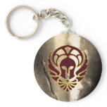 Fantasy Spartan Warrior Greek Metal Keychain