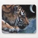 Fantasy Tiger & Moon mousepads