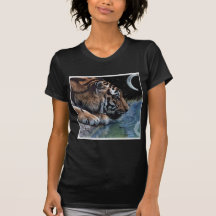 Fantasy Tiger & Moon T-shirt