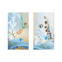 Fantasy Tropical Fish Aquarium Stretched Canvas Print
