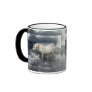 Fantasy White Horse & Ocean Surf Gifts Mugs